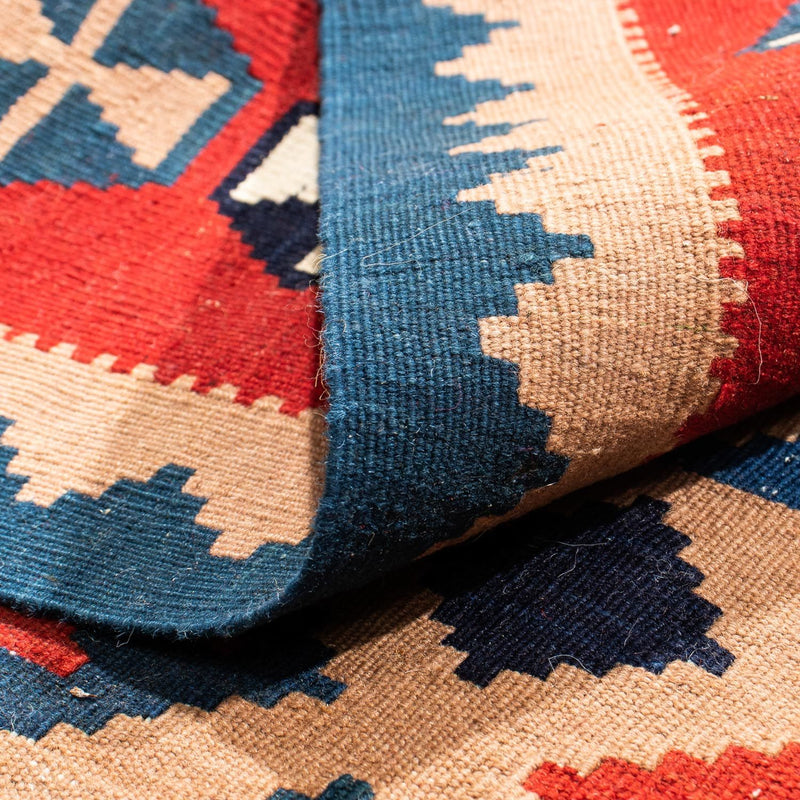 Kelim tapijt - Oosters vierkant  - 100 x 97 cm - veelkleurig