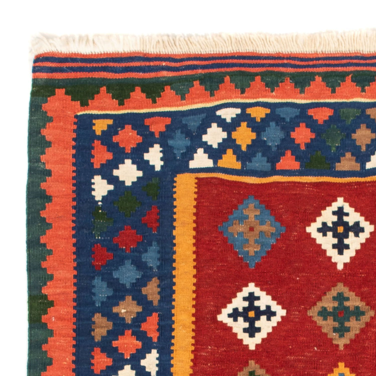 Kelim tapijt - Oosters vierkant  - 104 x 101 cm - donkerrood