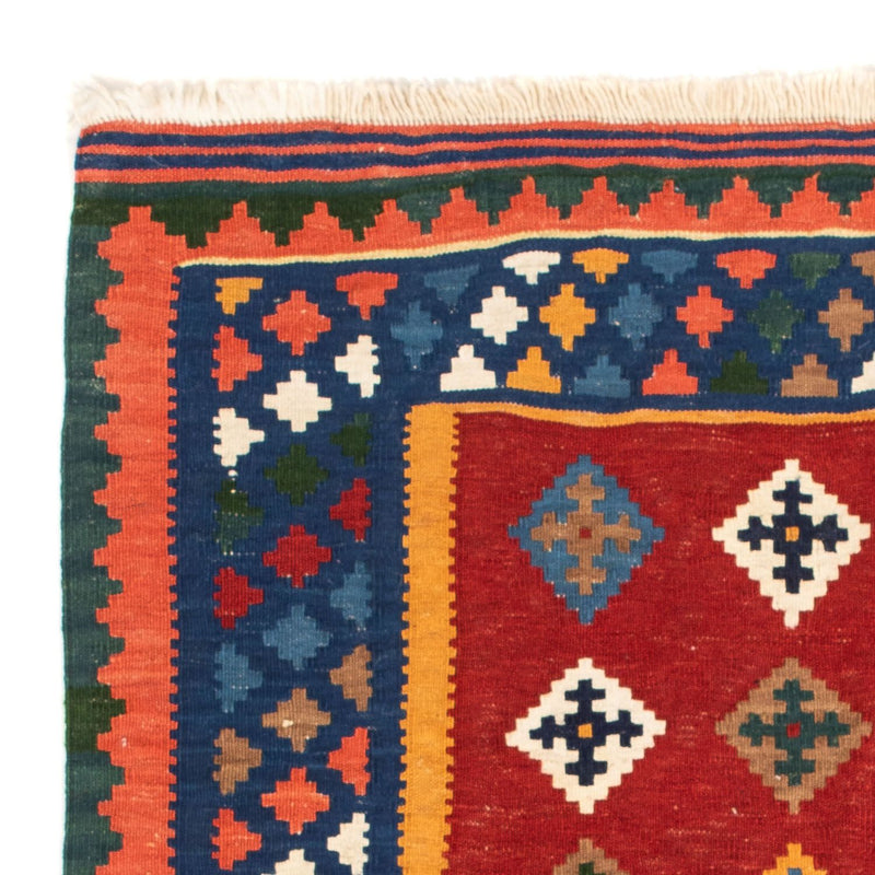 Kelim tapijt - Oosters vierkant  - 104 x 101 cm - donkerrood