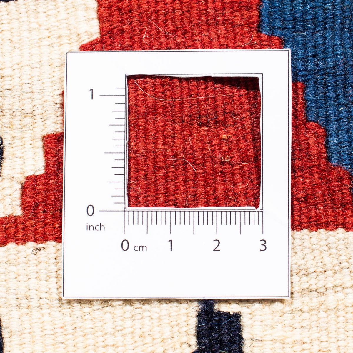 Kelim tapijt - Oosters vierkant  - 100 x 96 cm - donkerblauw