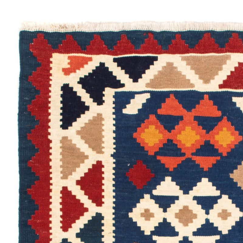 Kelim tapijt - Oosters vierkant  - 103 x 100 cm - donkerblauw