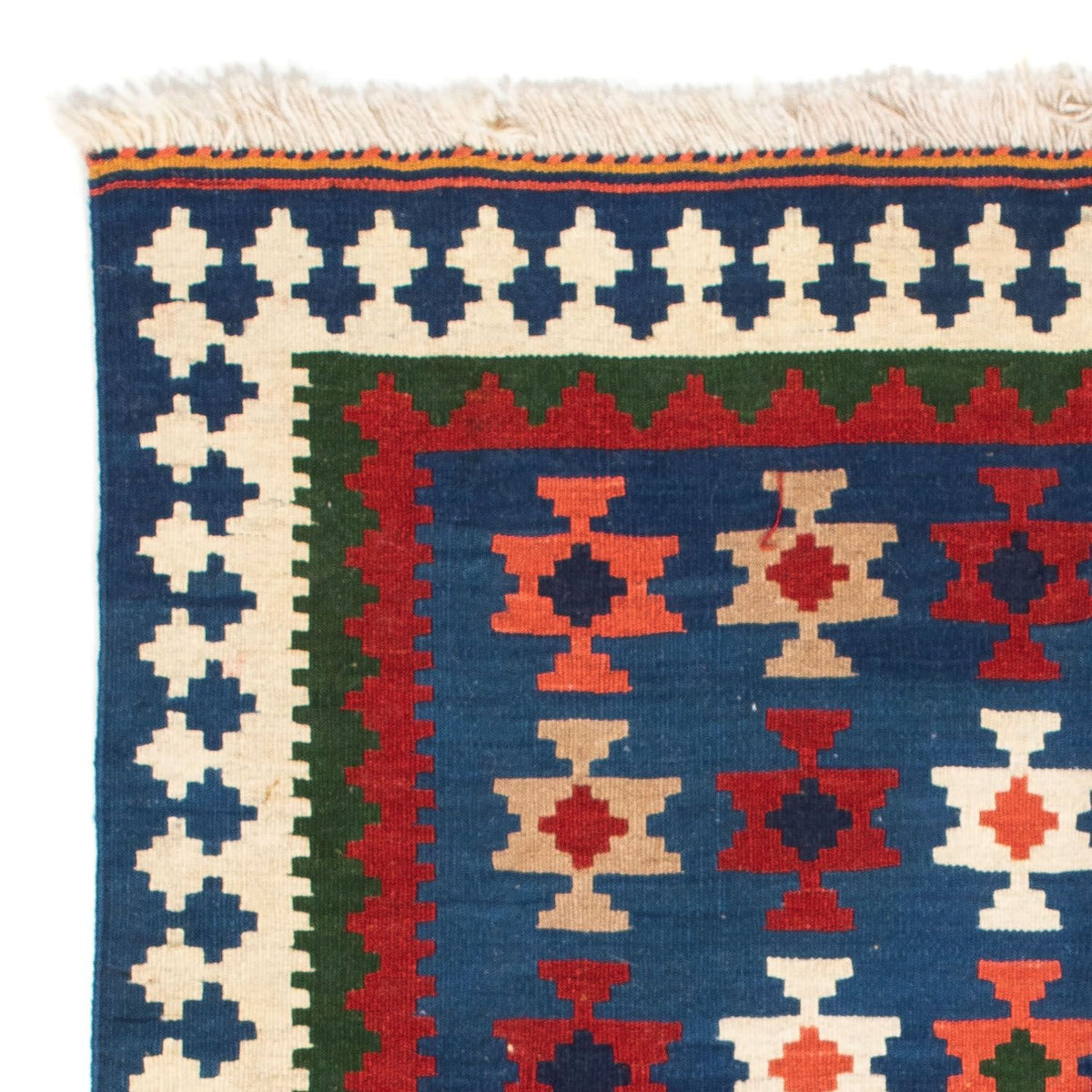 Kelim tapijt - Oosters vierkant  - 103 x 100 cm - donkerblauw