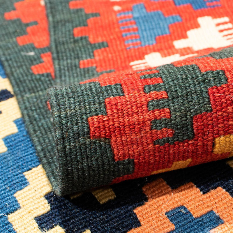 Kelim tapijt - Oosters vierkant  - 104 x 100 cm - donkerblauw