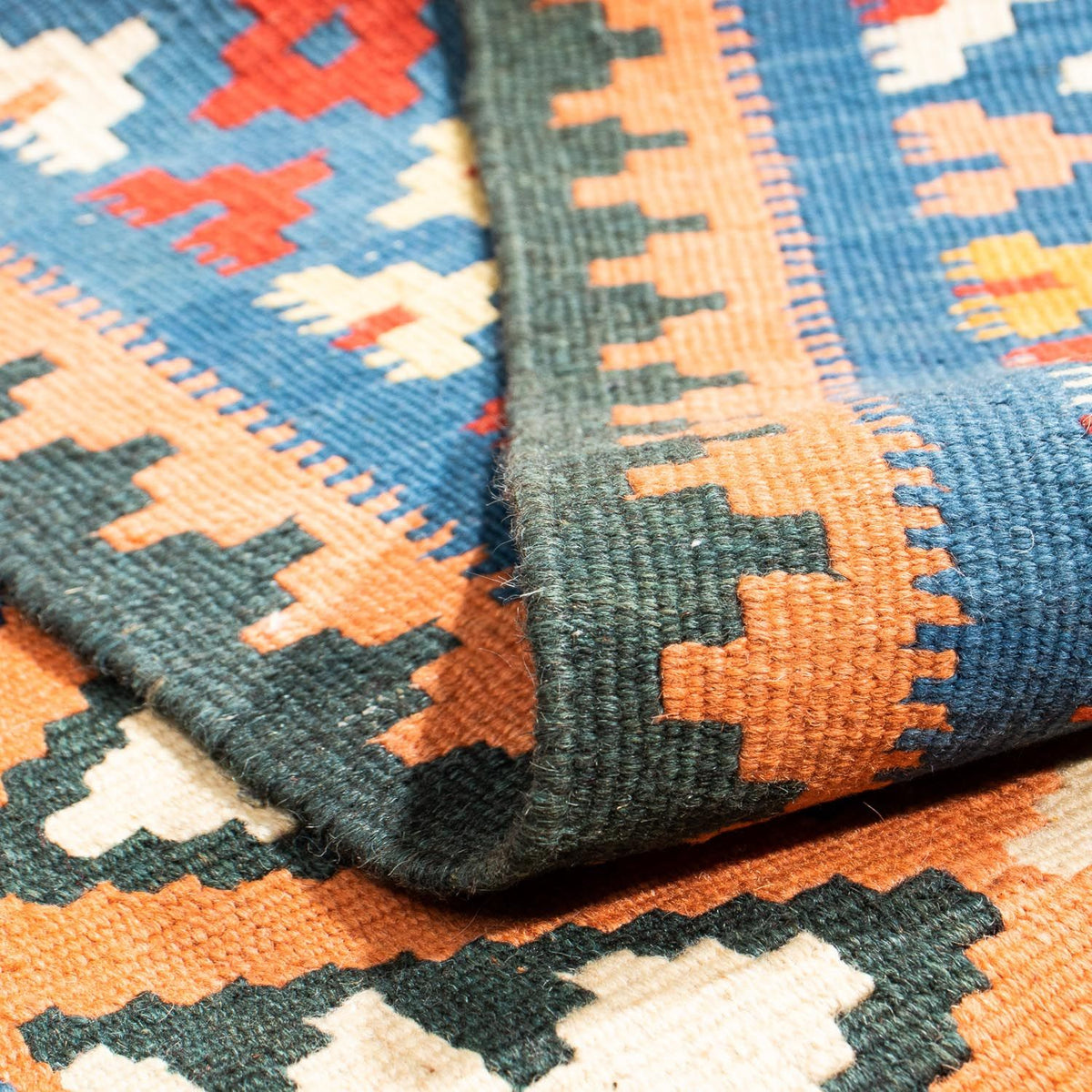 Kelim tapijt - Oosters vierkant  - 103 x 100 cm - lichtbruin