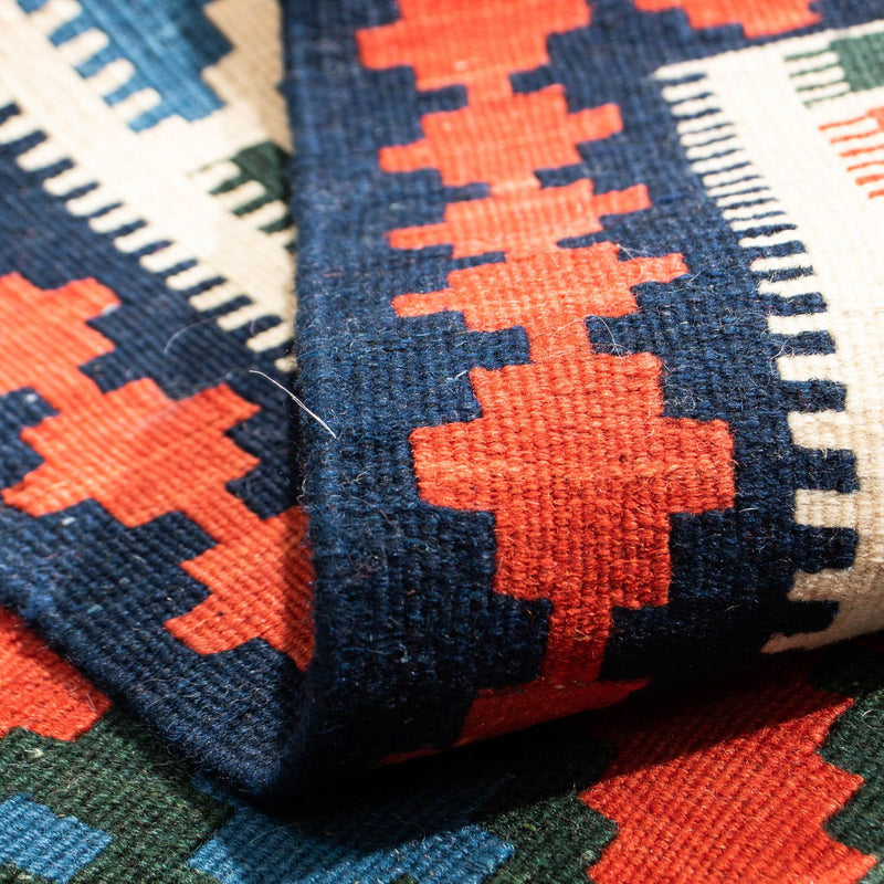 Kelim tapijt - Oosters vierkant  - 105 x 103 cm - donkerrood