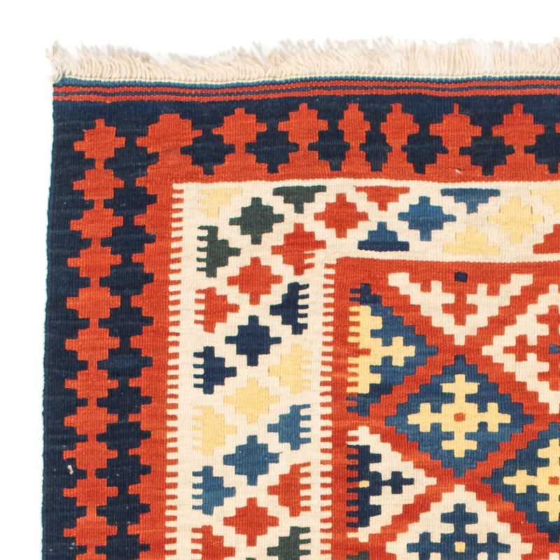 Kelim tapijt - Oosters vierkant  - 107 x 100 cm - donkerrood