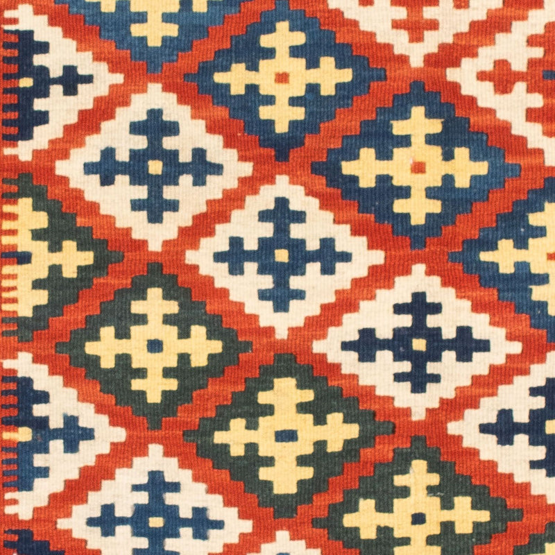 Kelim tapijt - Oosters vierkant  - 107 x 100 cm - donkerrood