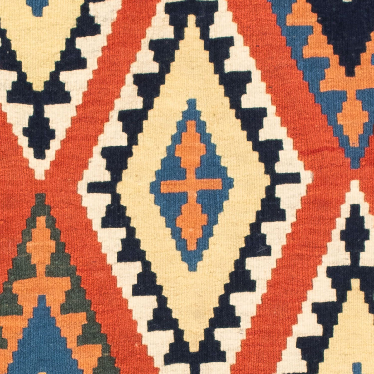 Kelim tapijt - Oosters vierkant  - 114 x 102 cm - rood