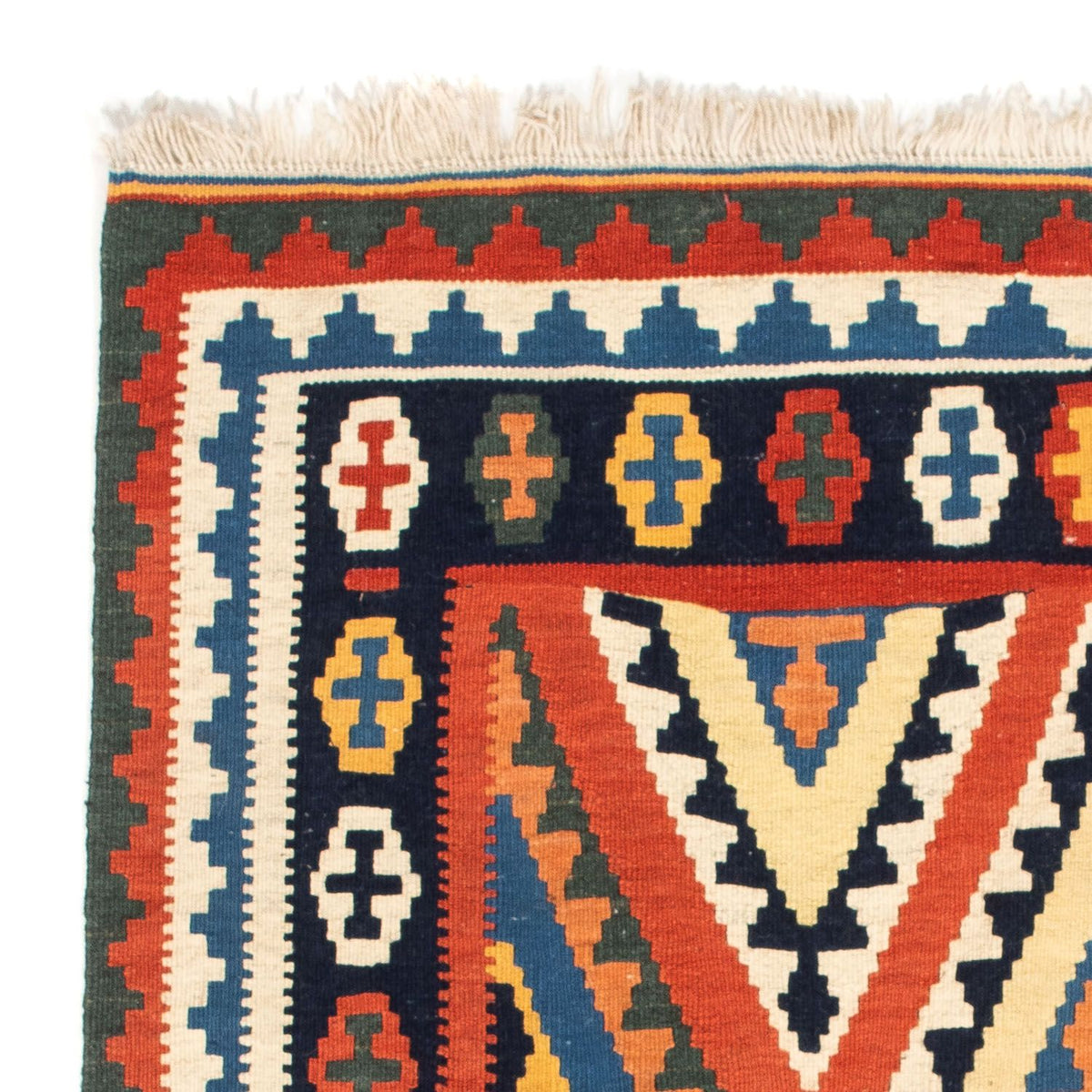 Kelim tapijt - Oosters vierkant  - 114 x 102 cm - rood