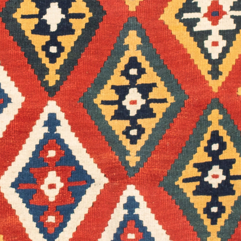 Kelim tapijt - Oosters vierkant  - 108 x 104 cm - oranje