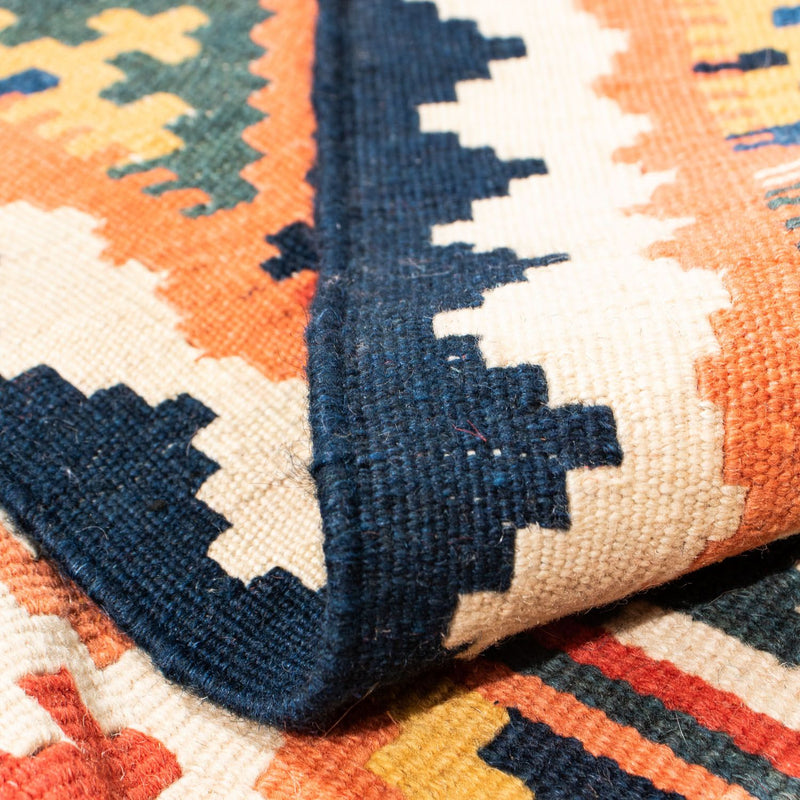 Kelim tapijt - Oosters vierkant  - 108 x 104 cm - oranje