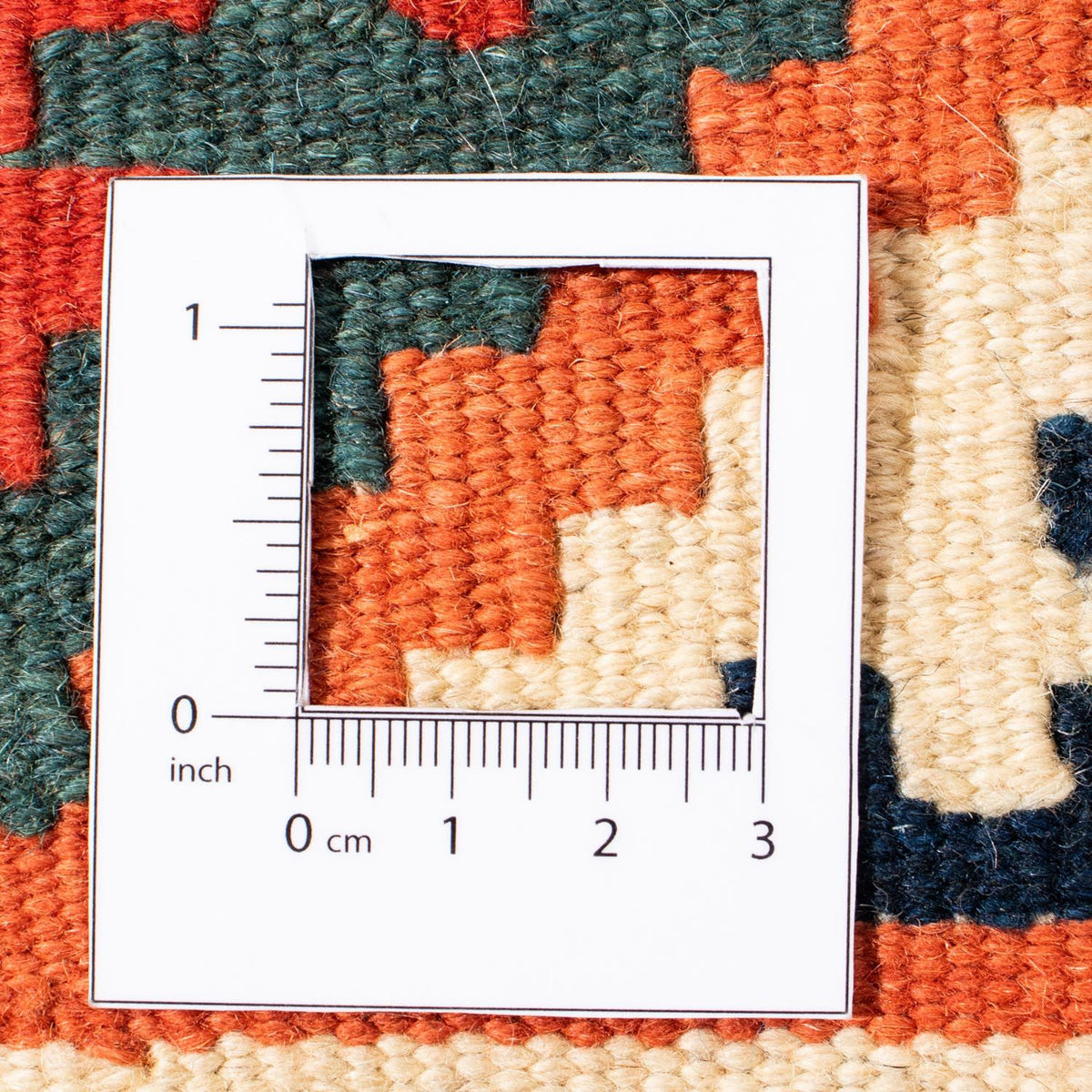 Kelim tapijt - Oosters vierkant  - 108 x 104 cm - oranje