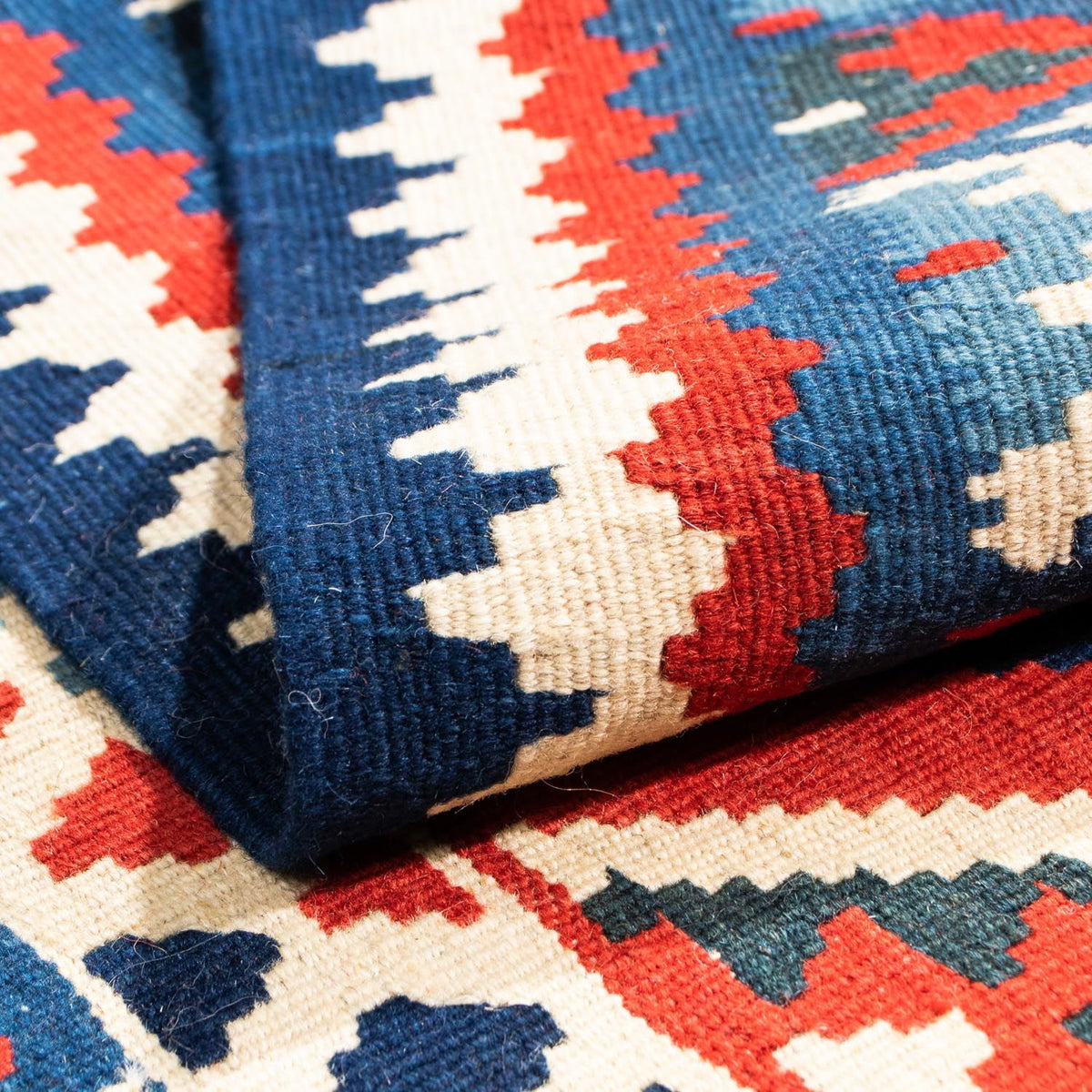 Kelim tapijt - Oosters vierkant  - 104 x 102 cm - donkerrood