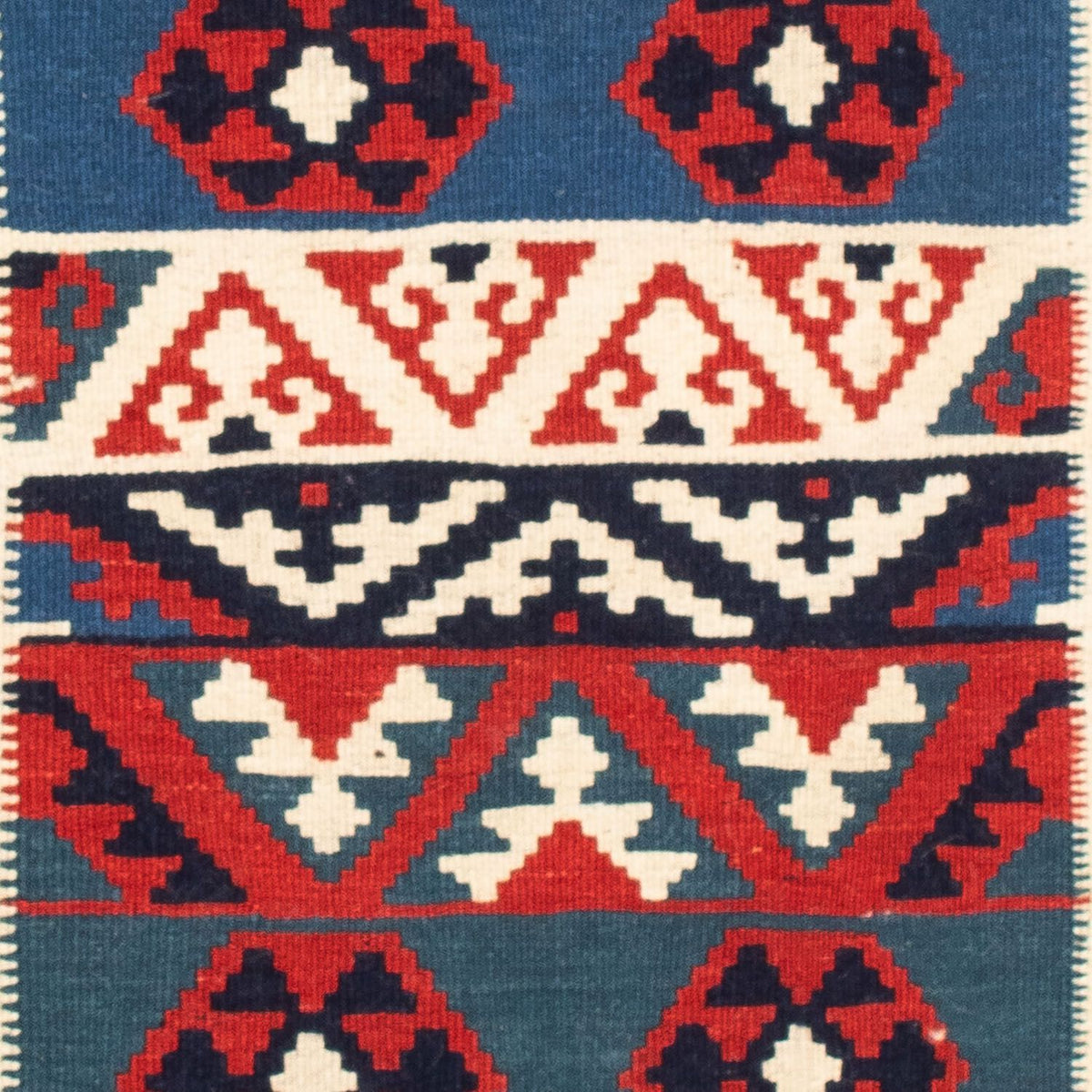 Kelim tapijt - Oosters vierkant  - 103 x 100 cm - veelkleurig