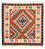 Kelim tapijt - Oosters vierkant  - 103 x 102 cm - donkerrood