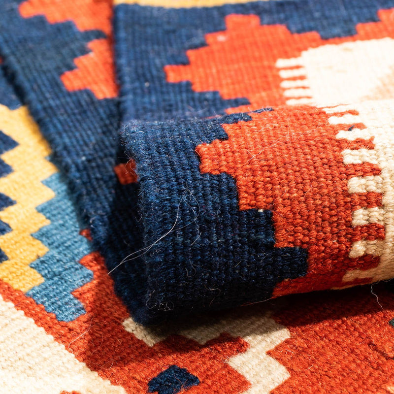 Kelim tapijt - Oosters vierkant  - 103 x 102 cm - donkerrood