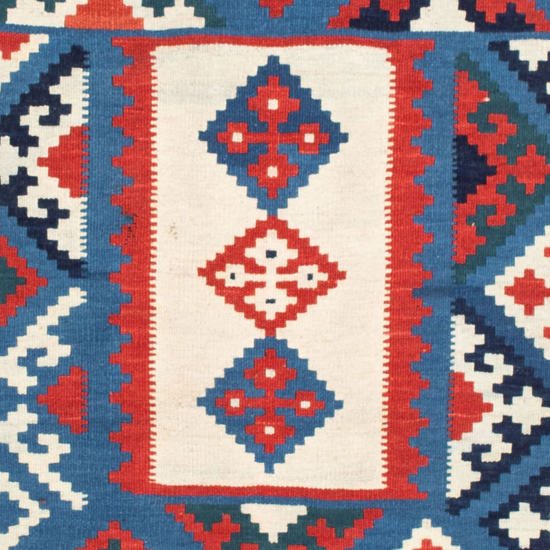 Kelim tapijt - Oosters vierkant  - 104 x 103 cm - donkerblauw