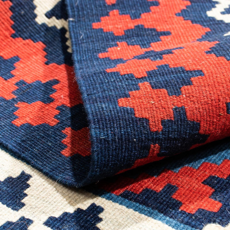 Kelim tapijt - Oosters vierkant  - 104 x 103 cm - donkerblauw