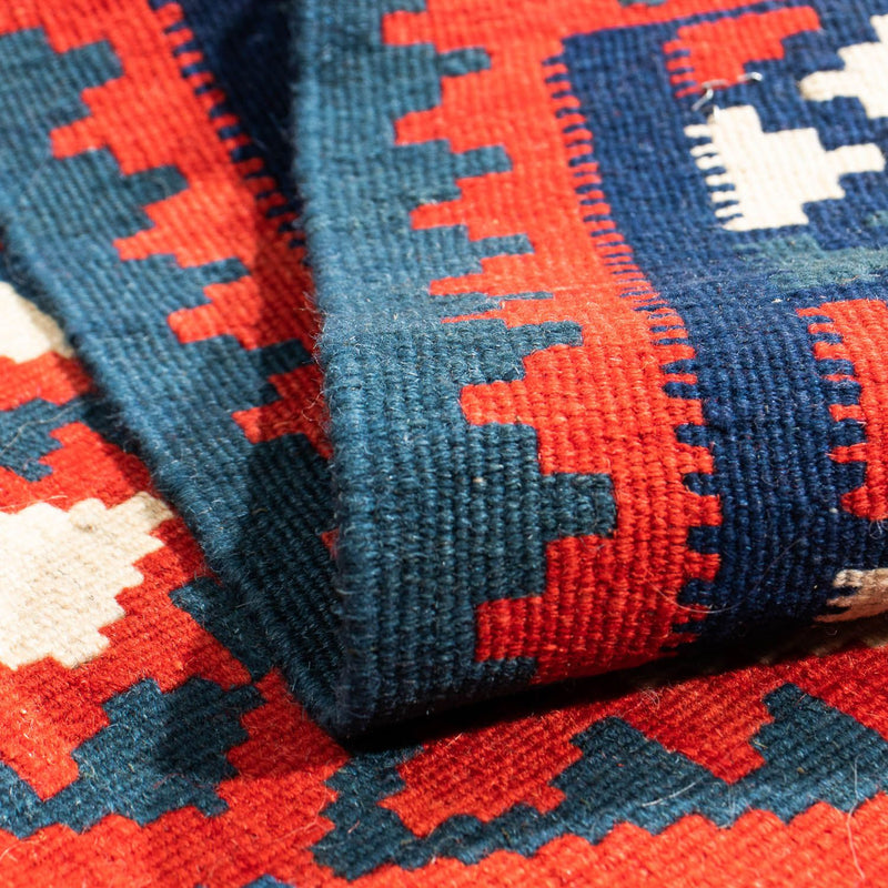 Kelim tapijt - Oosters vierkant  - 102 x 94 cm - donkerrood