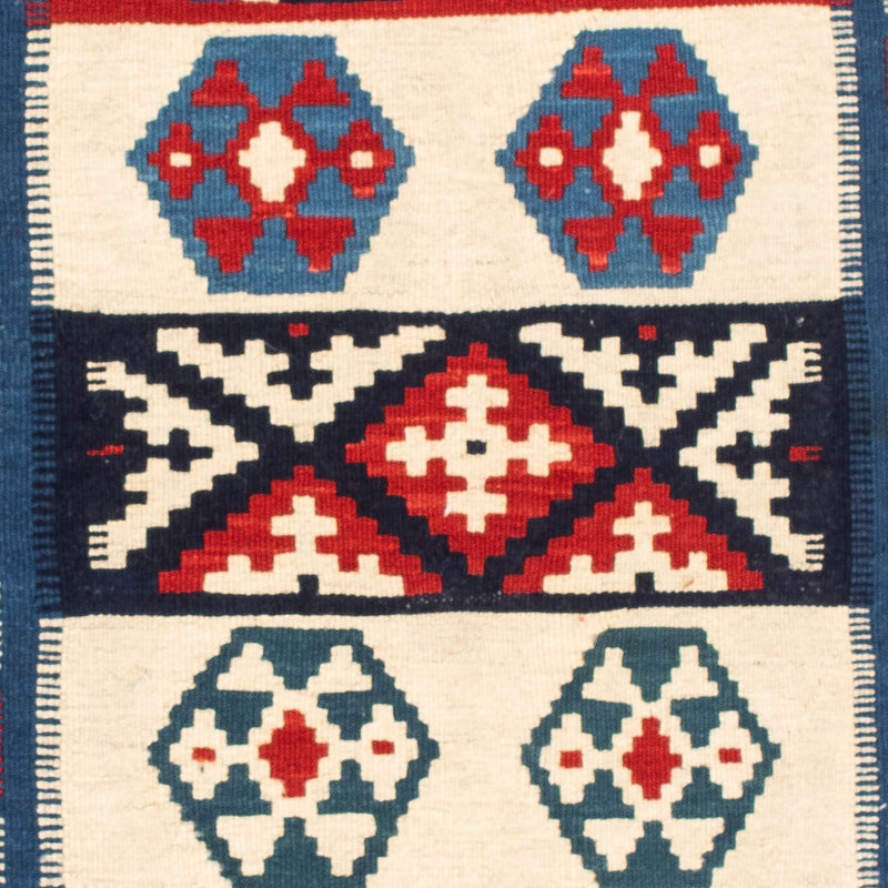 Kelim tapijt - Oosters vierkant  - 105 x 102 cm - donkerblauw