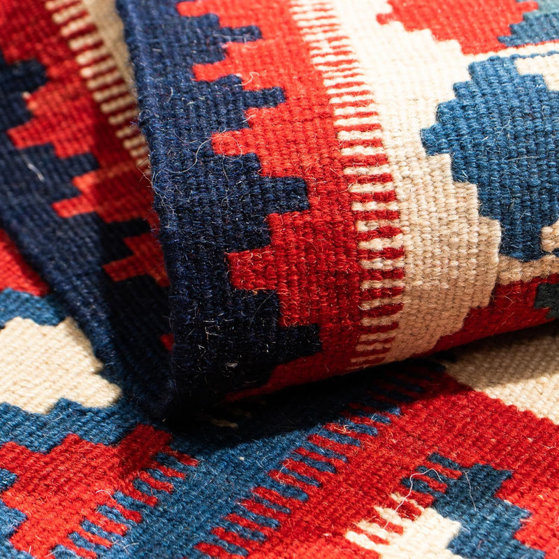 Kelim tapijt - Oosters vierkant  - 105 x 102 cm - donkerblauw