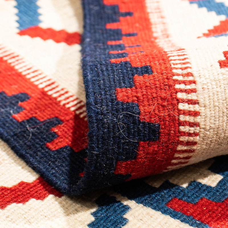 Kelim tapijt - Oosters vierkant  - 106 x 103 cm - donkerrood