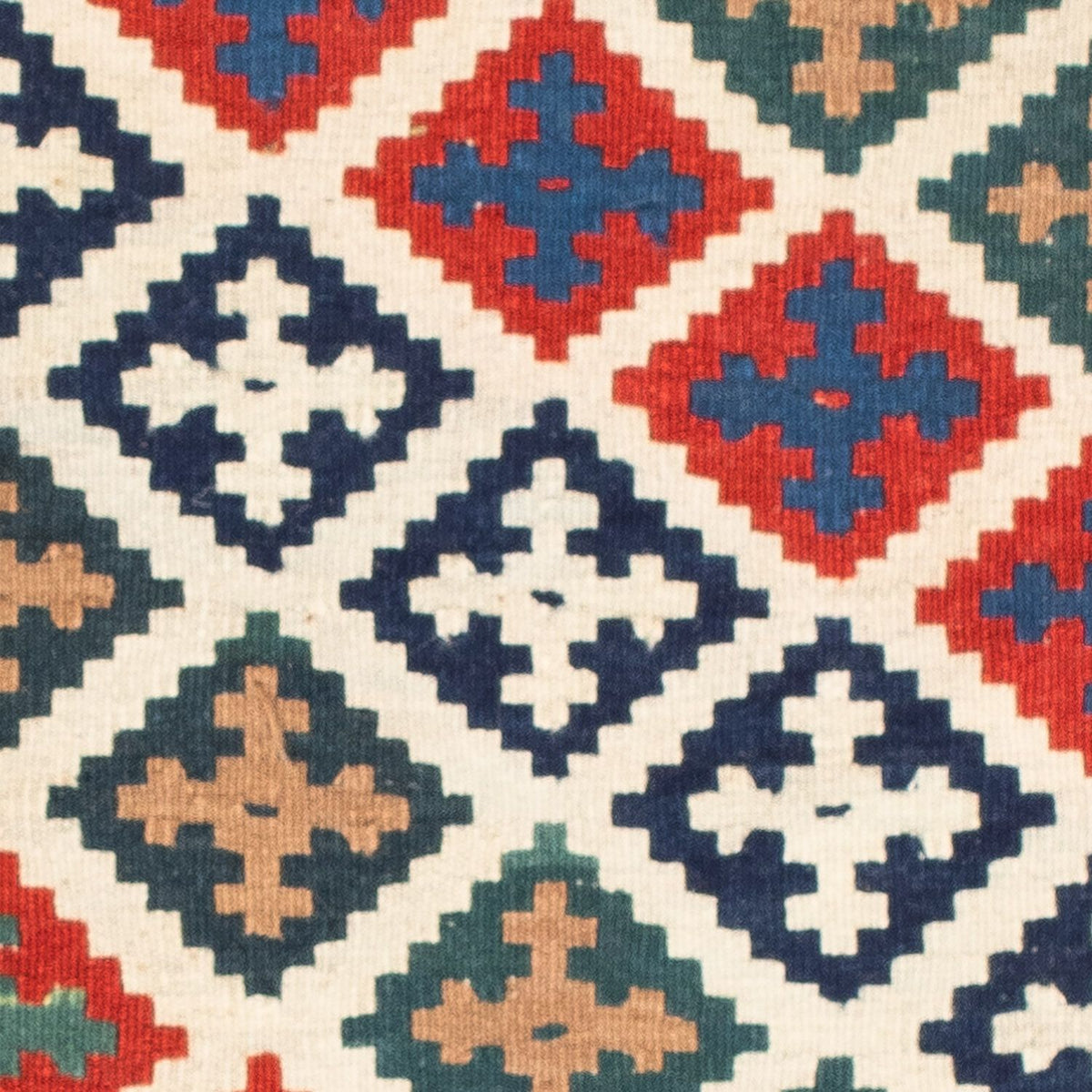 Kelim tapijt - Oosters vierkant  - 105 x 104 cm - veelkleurig