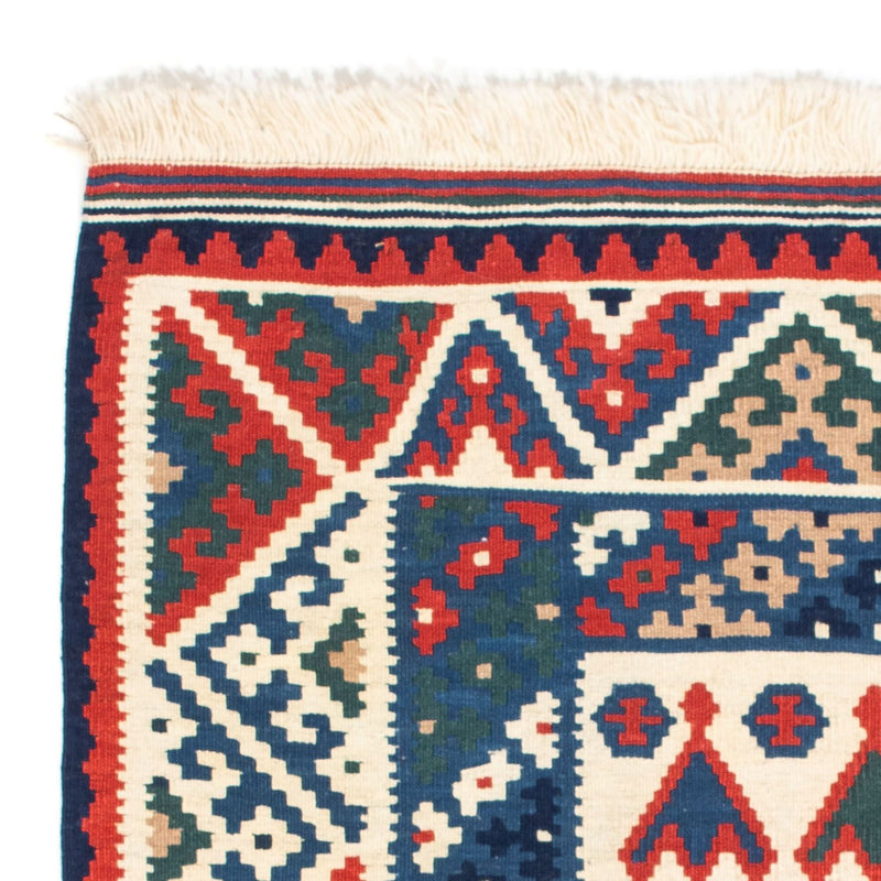 Kelim tapijt - Oosters vierkant  - 117 x 102 cm - donkerblauw