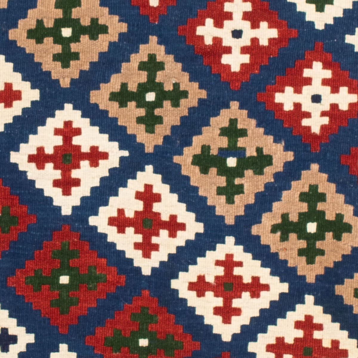 Kelim tapijt - Oosters vierkant  - 103 x 100 cm - donkerblauw