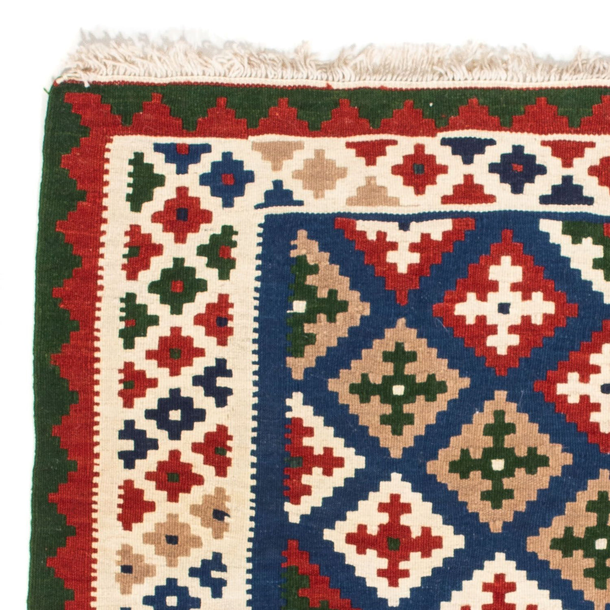 Kelim tapijt - Oosters vierkant  - 103 x 100 cm - donkerblauw