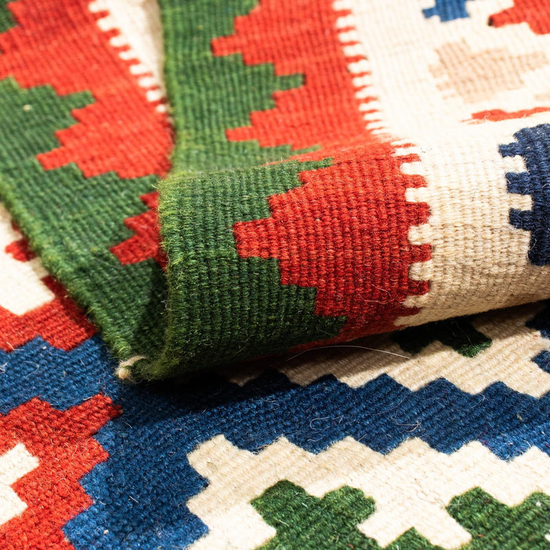 Kelim tapijt - Oosters vierkant  - 103 x 100 cm - donkerblauw