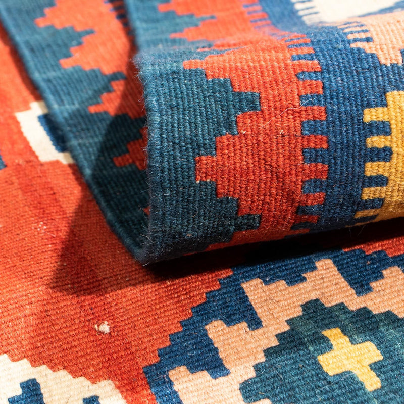 Kelim tapijt - Oosters vierkant  - 106 x 99 cm - donkerrood