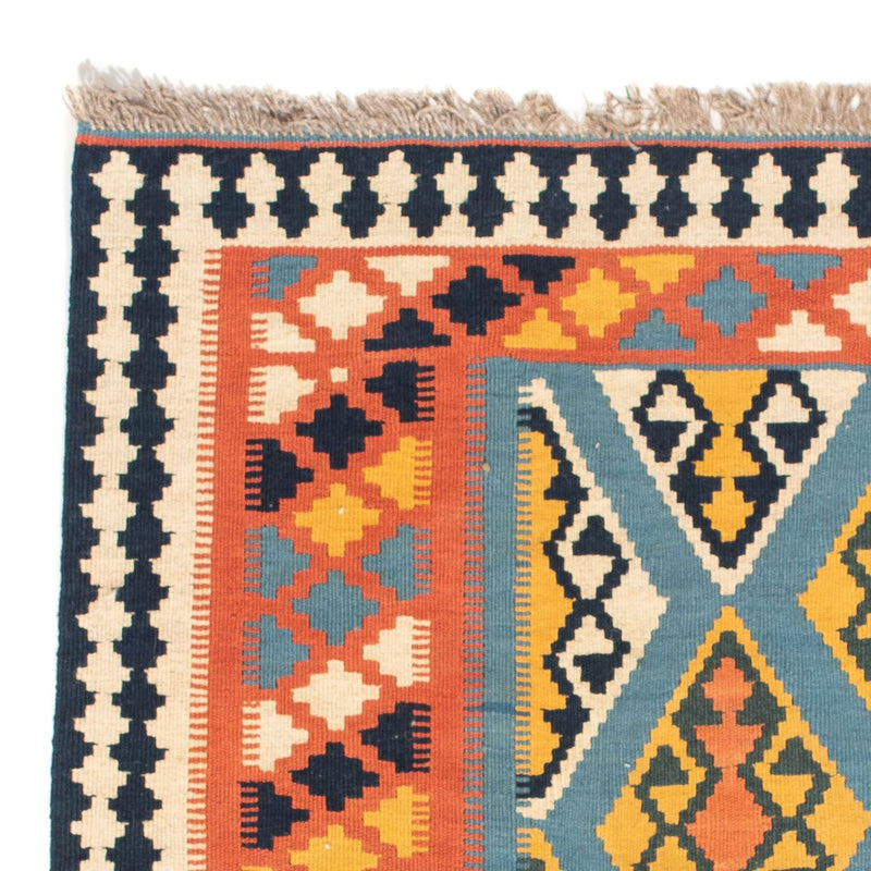 Kelim tapijt - Oosters vierkant  - 102 x 101 cm - oranje