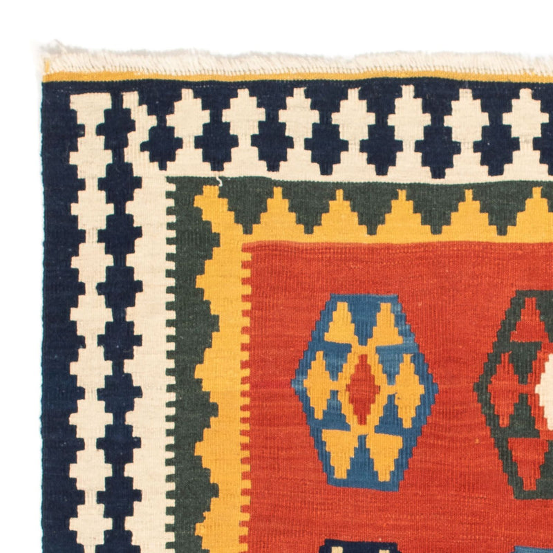 Kelim tapijt - Oosters vierkant  - 105 x 100 cm - donkerrood