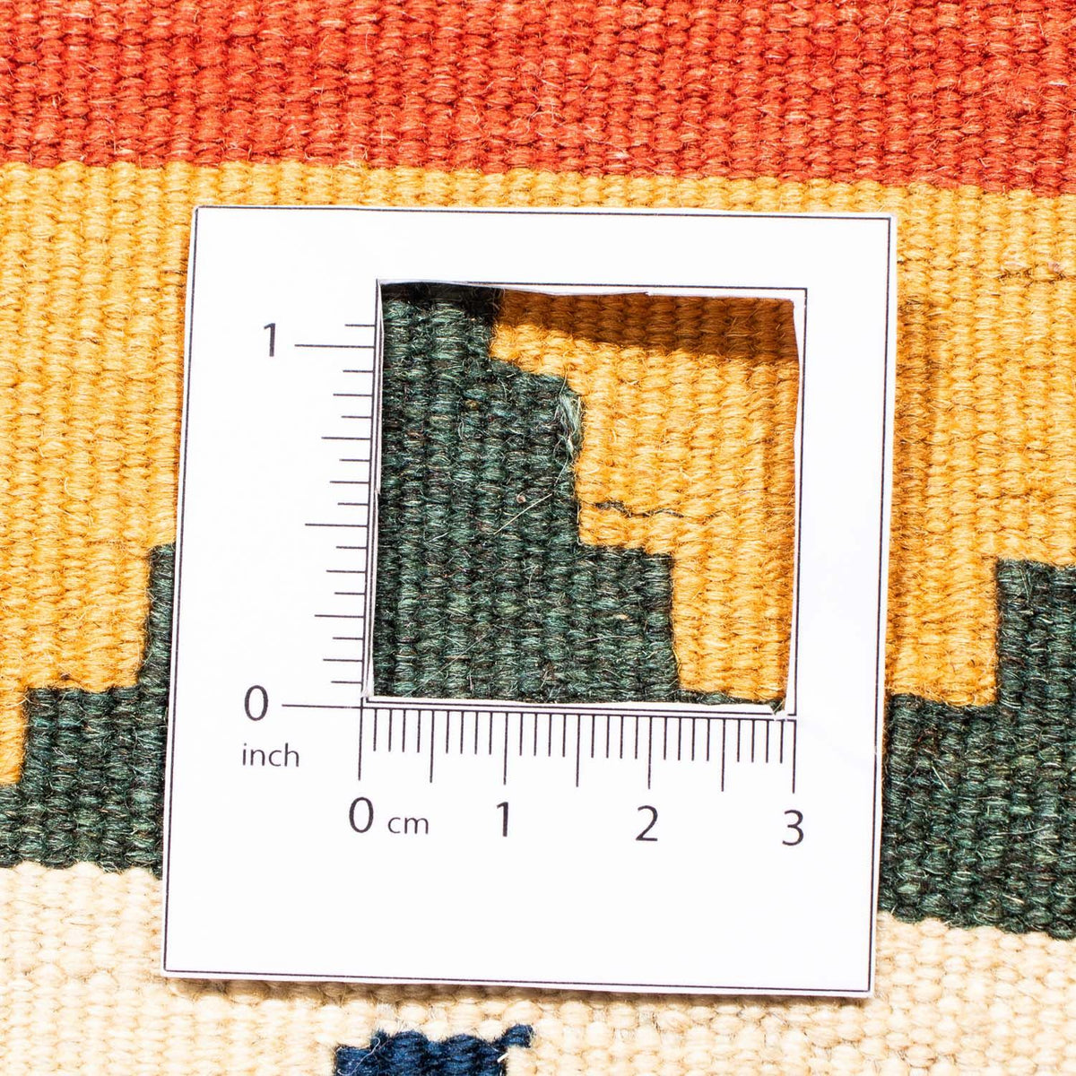 Kelim tapijt - Oosters vierkant  - 105 x 100 cm - donkerrood