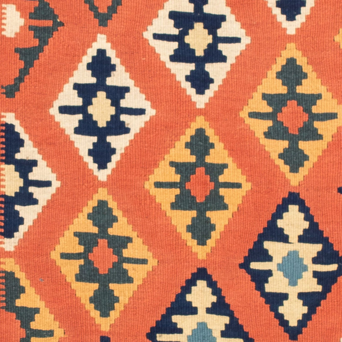 Kelim tapijt - Oosters vierkant  - 104 x 104 cm - roest