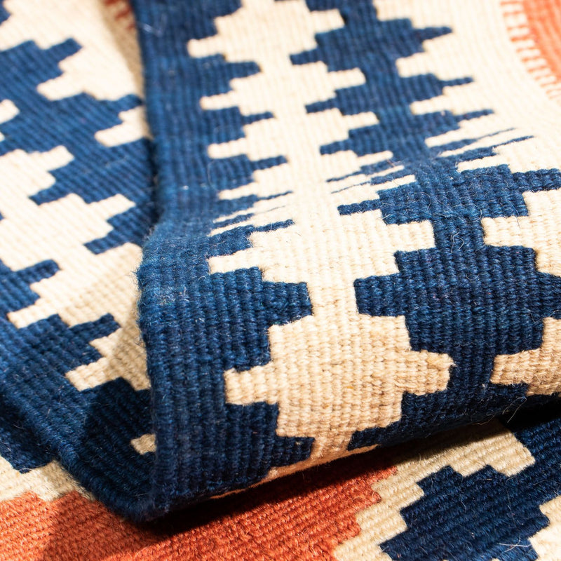 Kelim tapijt - Oosters vierkant  - 104 x 104 cm - roest