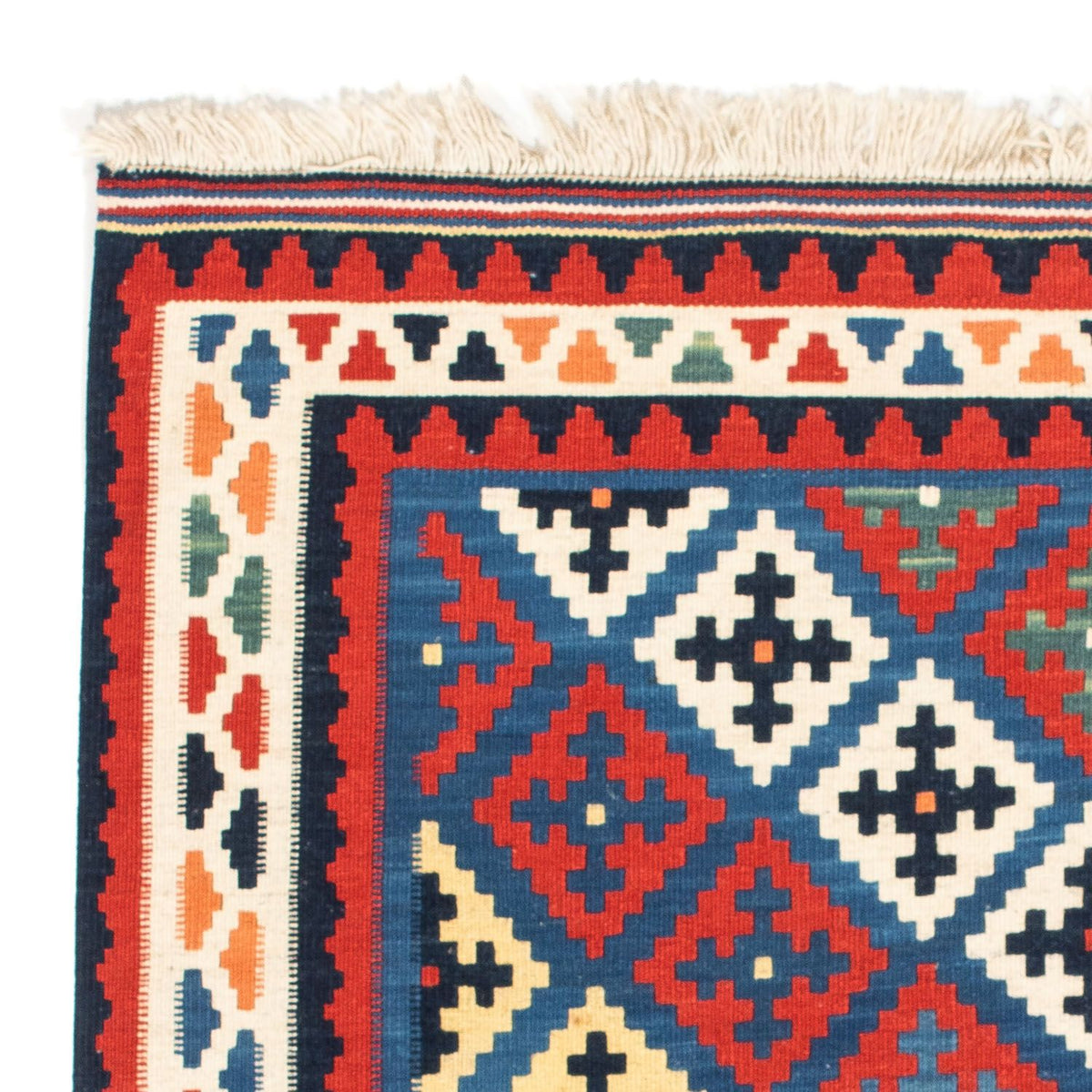 Kelim tapijt - Oosters vierkant  - 104 x 97 cm - blauw