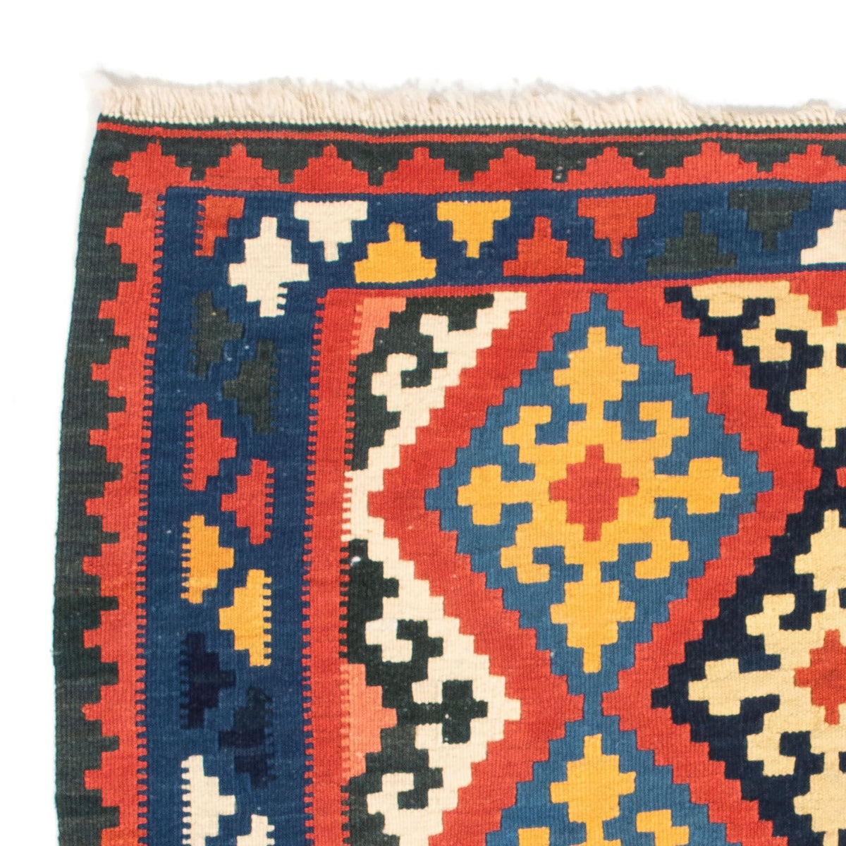 Kelim tapijt - Oosters vierkant  - 102 x 101 cm - rood