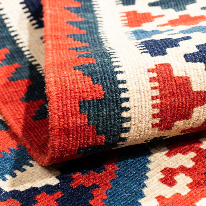 Kelim tapijt - Oosters vierkant  - 104 x 100 cm - donkerblauw