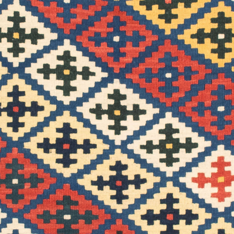 Kelim tapijt - Oosters vierkant  - 104 x 102 cm - blauw