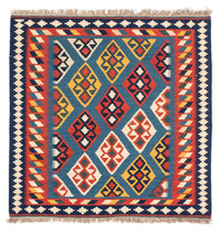 Kelim tapijt - Oosters vierkant  - 101 x 99 cm - donkerblauw