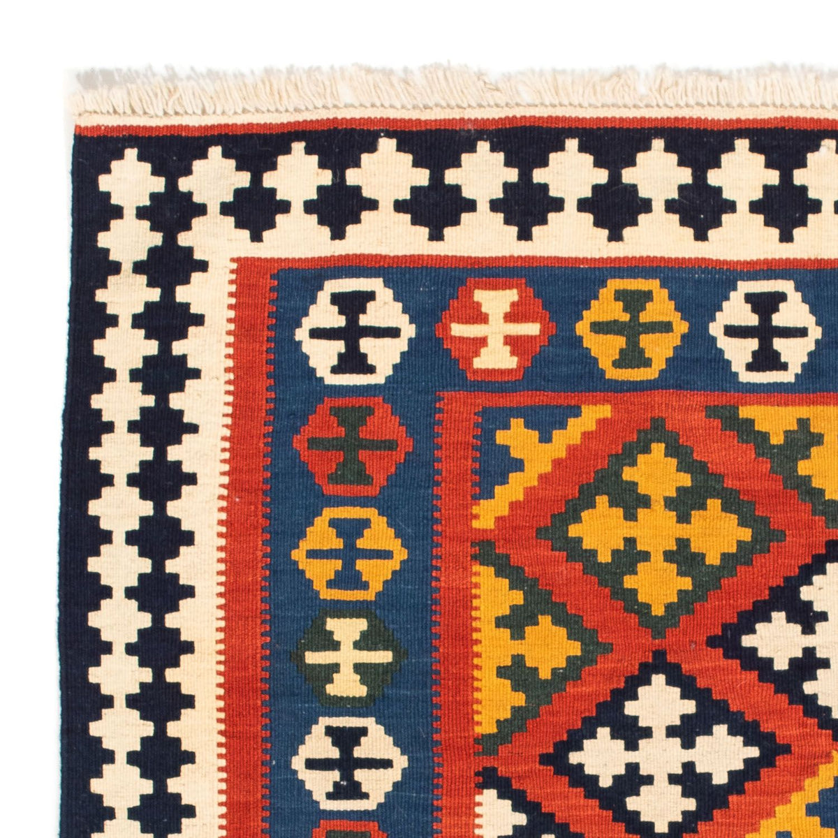 Kelim tapijt - Oosters vierkant  - 107 x 105 cm - rood