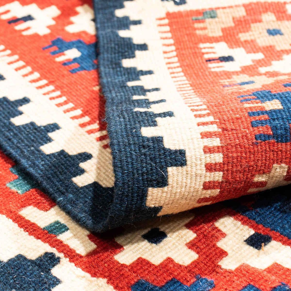 Kelim tapijt - Oosters vierkant  - 106 x 100 cm - veelkleurig