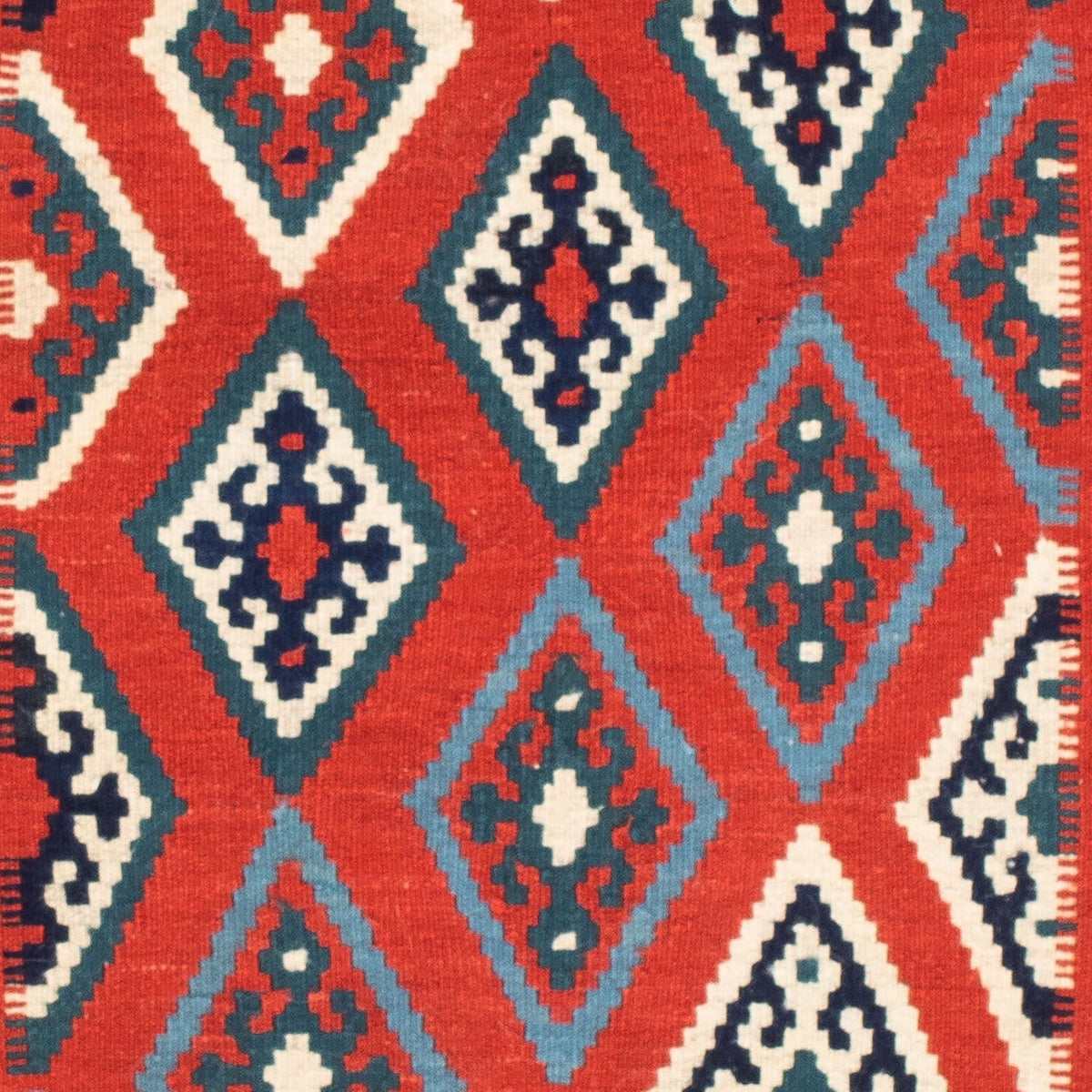 Kelim tapijt - Oosters vierkant  - 103 x 101 cm - veelkleurig