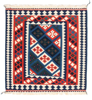 Kelim tapijt - Oosters vierkant  - 104 x 103 cm - veelkleurig