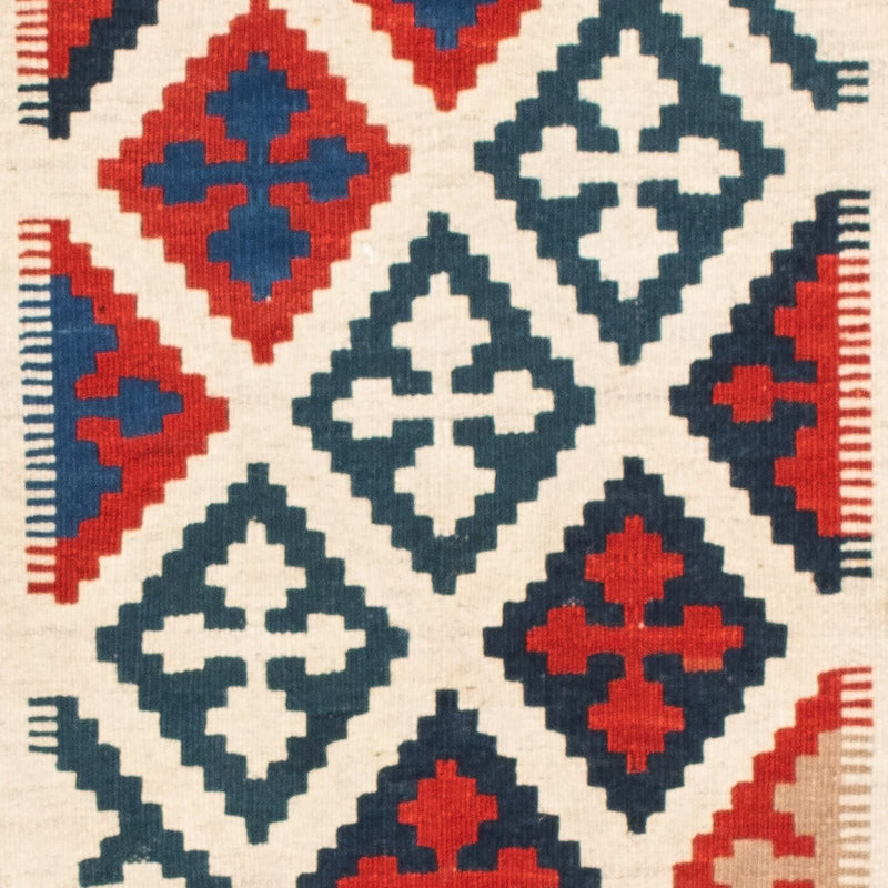 Kelim tapijt - Oosters vierkant  - 108 x 103 cm - blauw