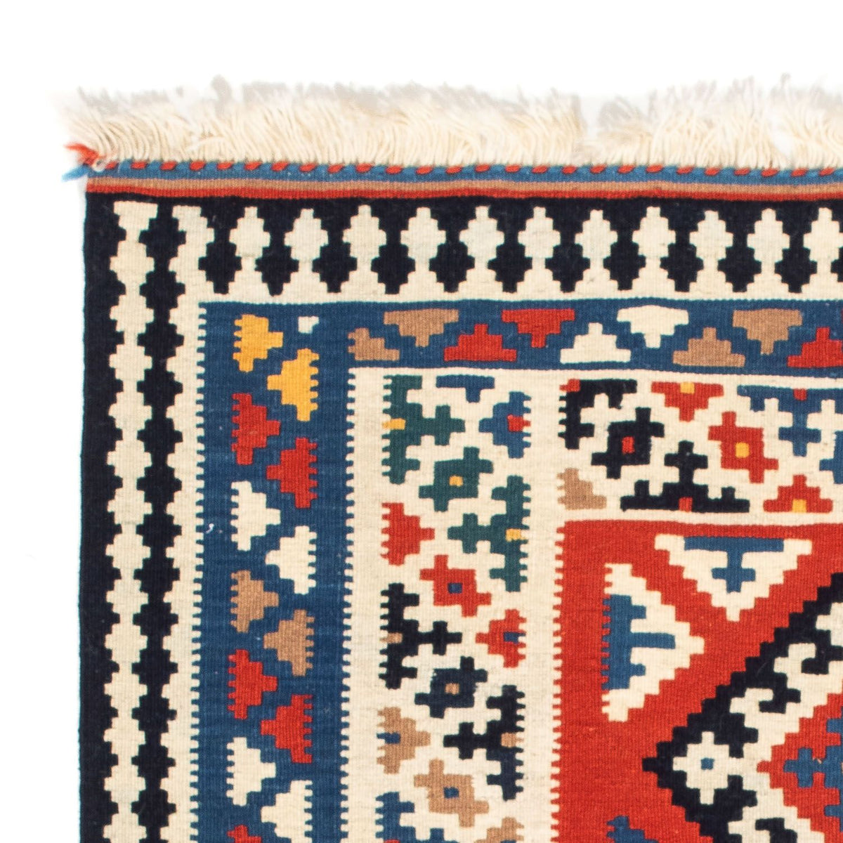 Kelim tapijt - Oosters vierkant  - 106 x 100 cm - veelkleurig