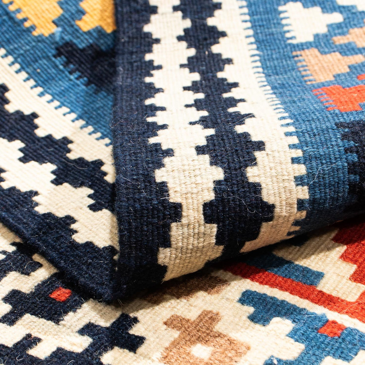 Kelim tapijt - Oosters vierkant  - 106 x 100 cm - veelkleurig