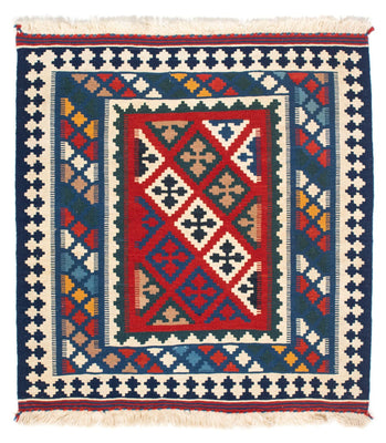 Kelim tapijt - Oosters vierkant  - 104 x 98 cm - blauw